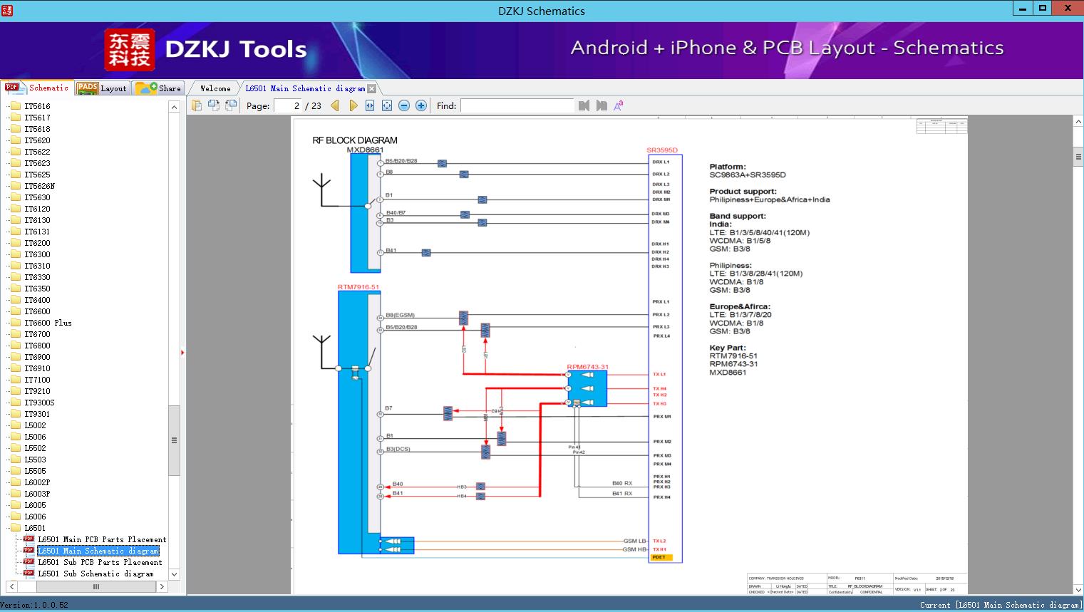 L6501 Main Schematic diagram